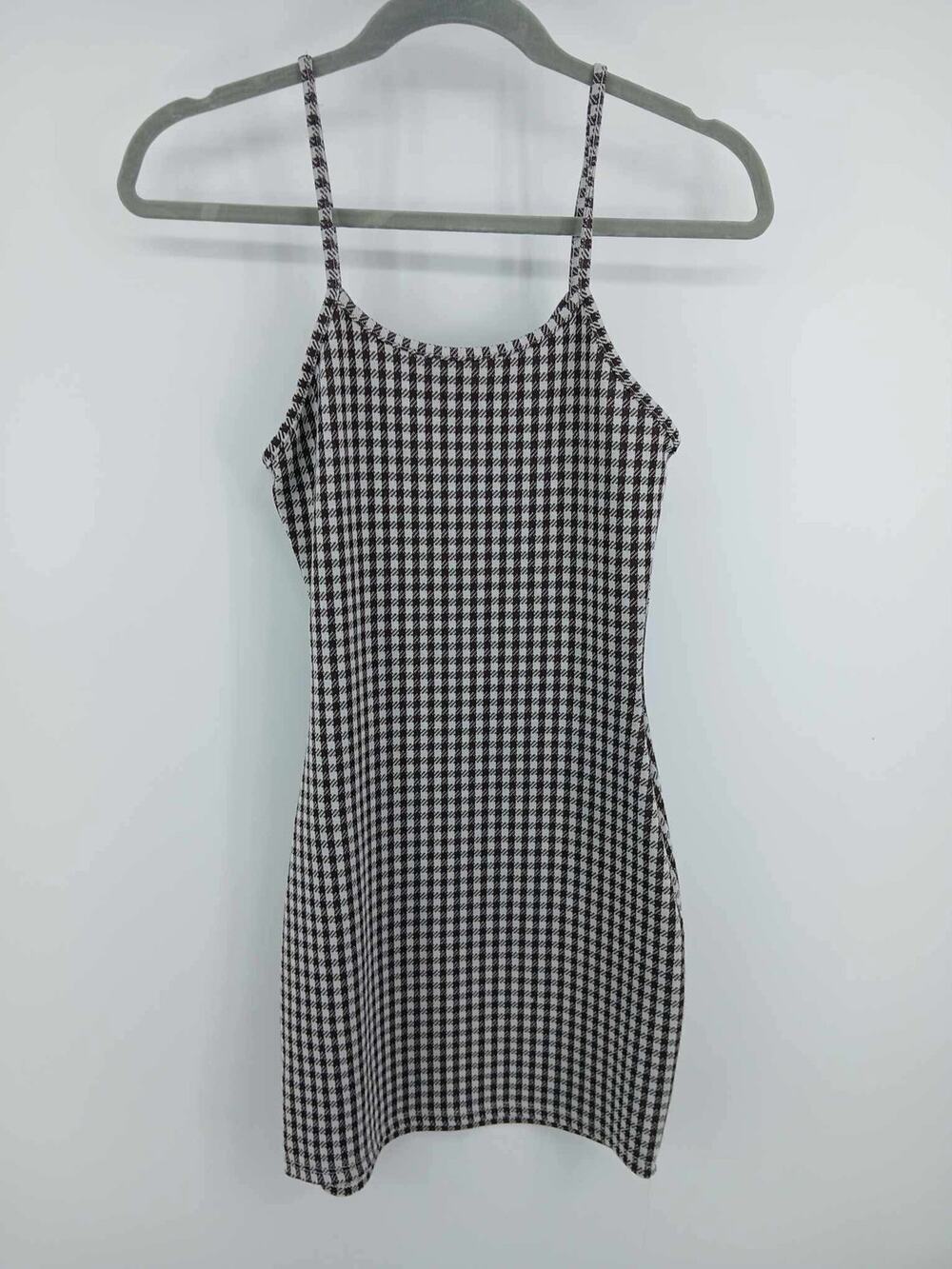 Checkered mini dress